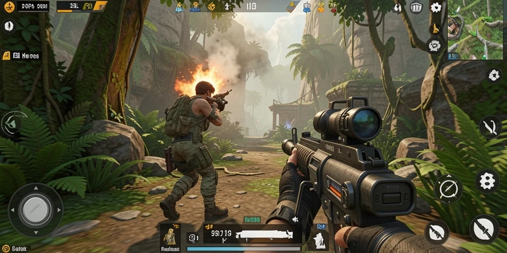 Tampilan aksi seru dalam game TPS 33L dengan grafis menawan.