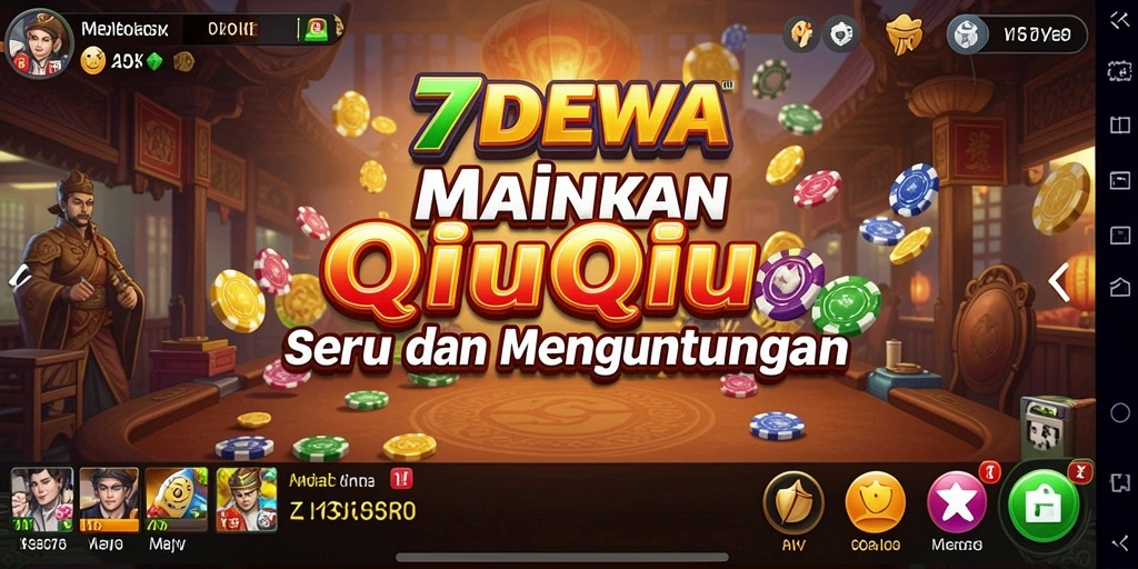 Gameplay QiuQiu yang seru dan menantang di 7DEWA.