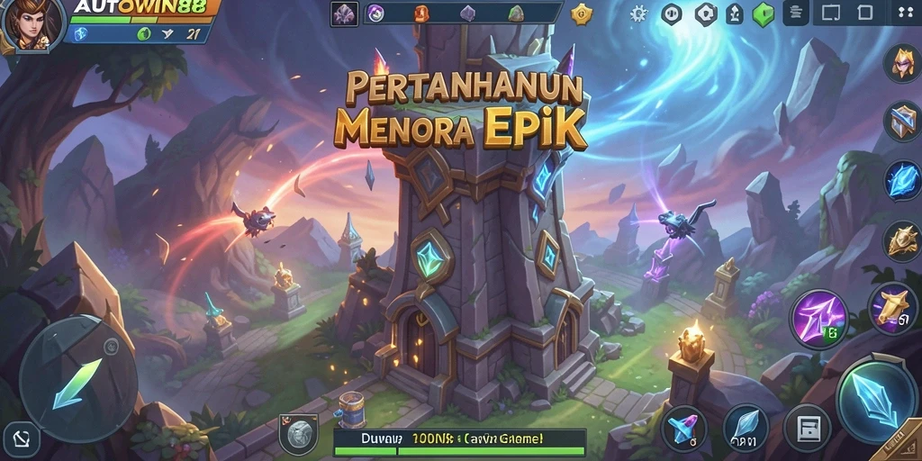Gameplay menara pertahanan yang mendebarkan dan penuh strategi.