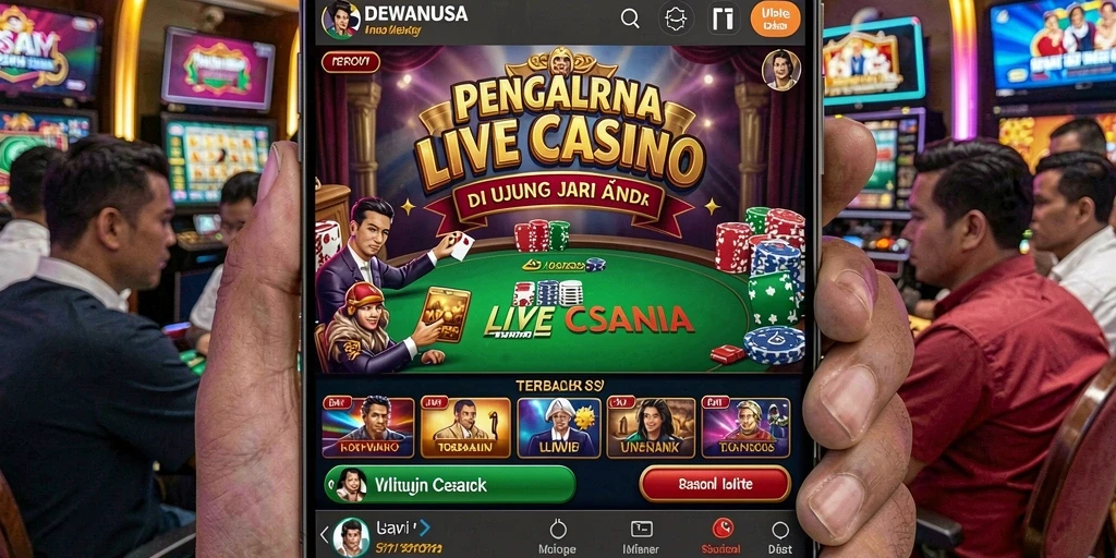 Tampilan gameplay Live Casino DEWANUSA yang seru dan dinamis.
