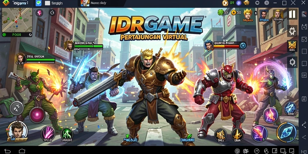 Screenshot gameplay IDRGAME yang menampilkan aksi pertarungan seru.