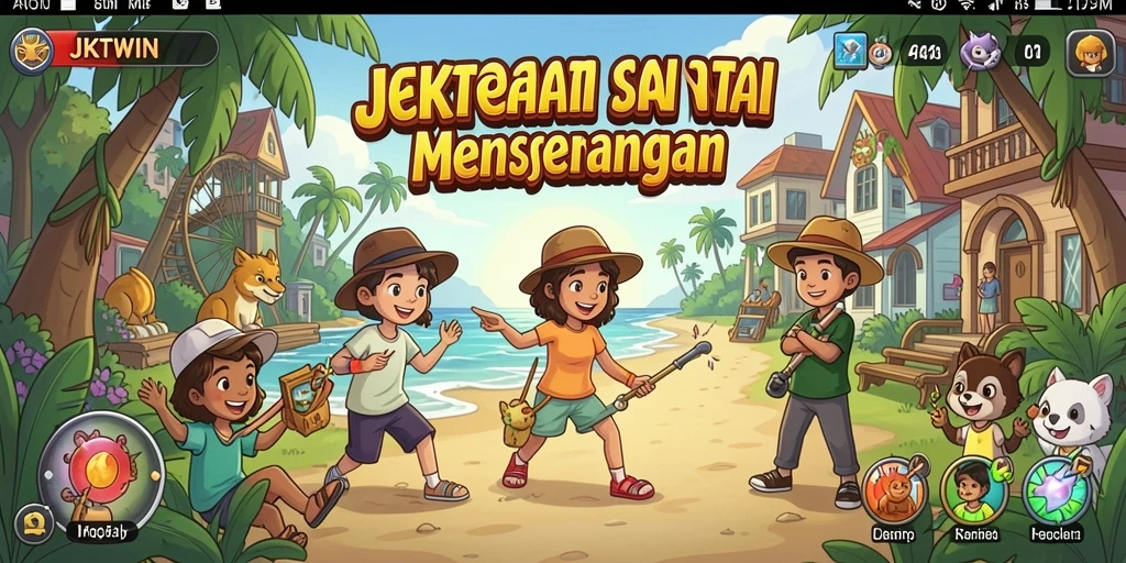 Screenshot gameplay JKTWIN yang memperlihatkan aksi menyenangkan.