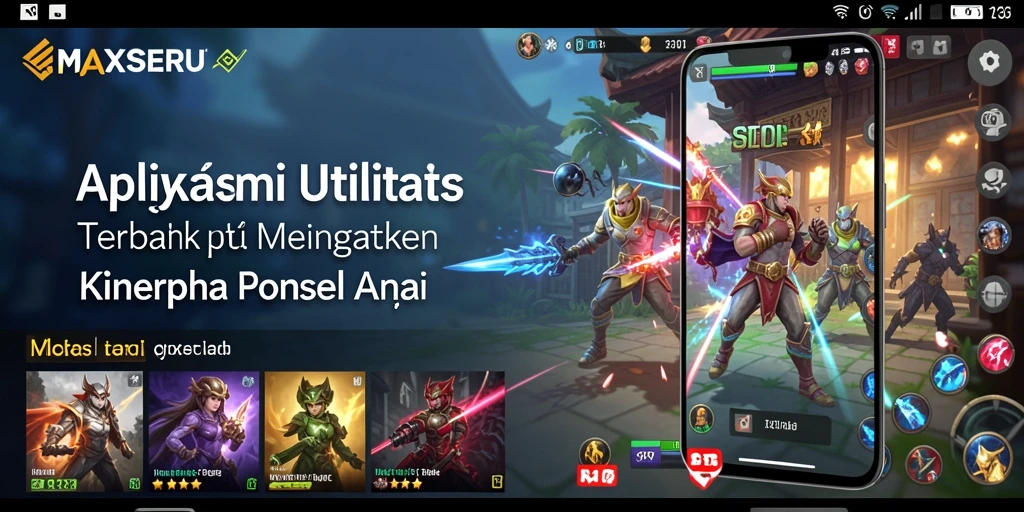 Tampilan aplikasi MAXSERU yang modern dan intuitif.