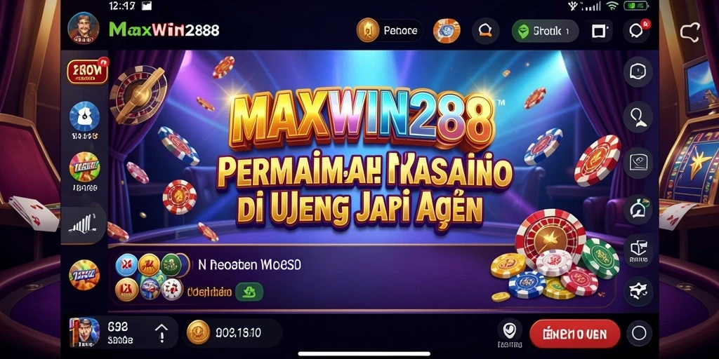 Tampilan gameplay menarik dari aplikasi Kasino MAXWIN288.