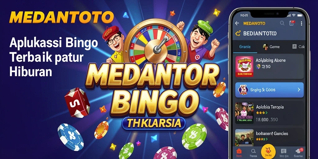 Tampilan gameplay seru dalam aplikasi Bingo MEDANTOTO.