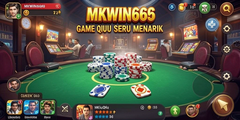 Tampilan gameplay seru dalam MKWIN666 dengan aksi QiuQiu yang menantang.