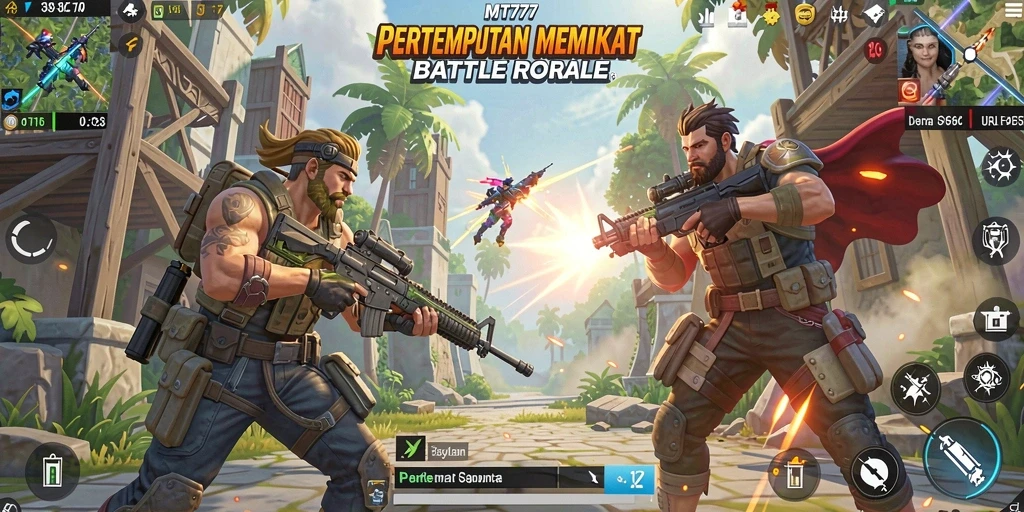 Gameplay intens di arena MT777 Battle Royale
