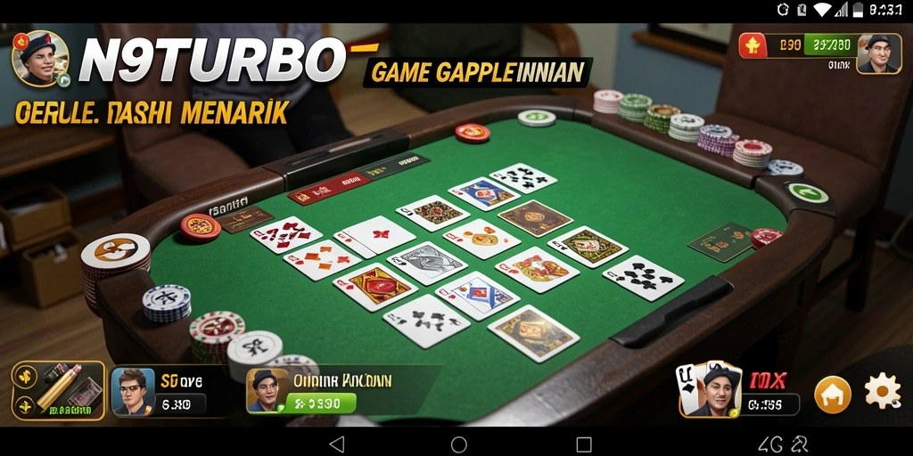 Tampilan gameplay Gaple yang menarik dan interaktif.