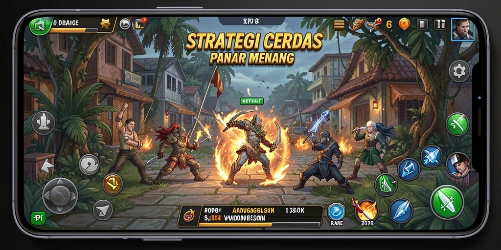 Tampilan gameplay menarik dari RP8 dengan elemen strategi yang menantang.