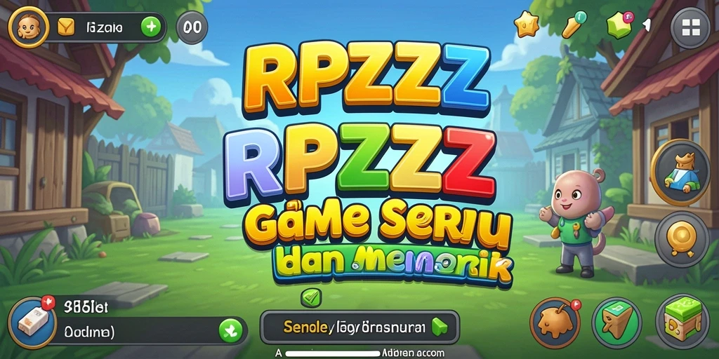 Screenshot utama RPZZZ menunjukkan karakter dan lingkungan gameplay Idle yang dinamis.