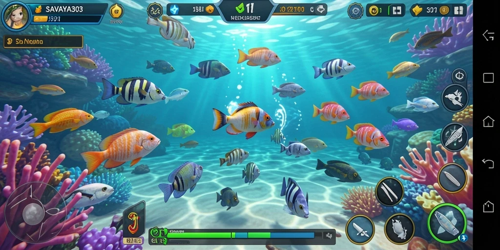 Tampilan menarik dari gameplay Tembak Ikan di SAVAYA303.
