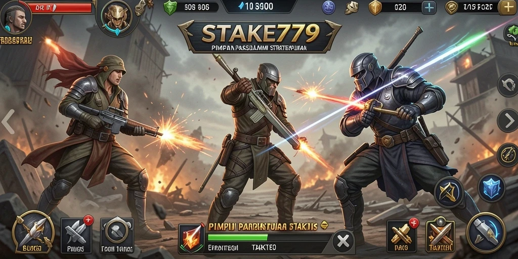 Tangkapan layar STAKE779 menampilkan aksi pertempuran yang seru dan strategis.