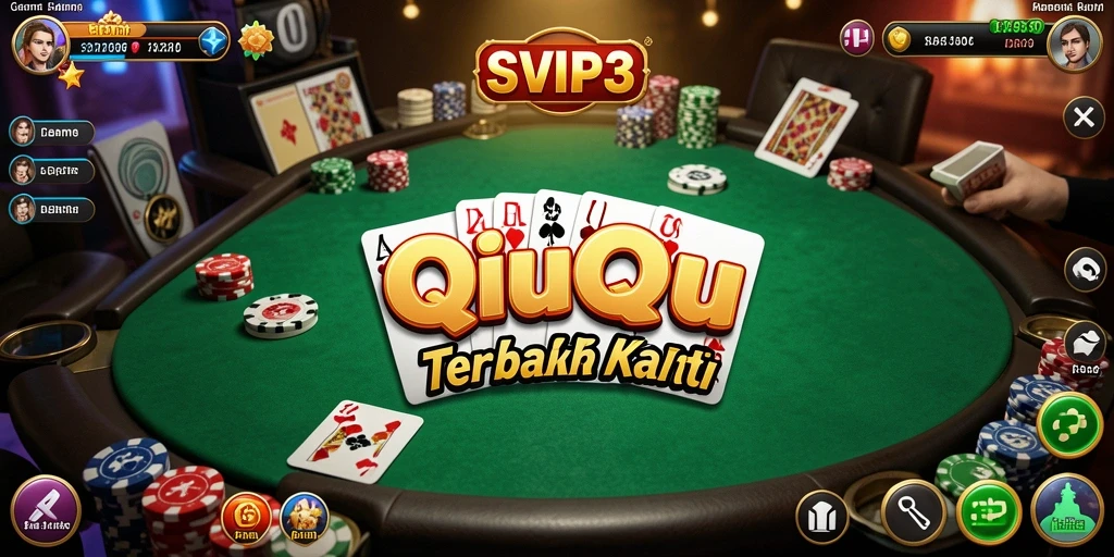 Tampilan gameplay QiuQiu yang seru dan interaktif.